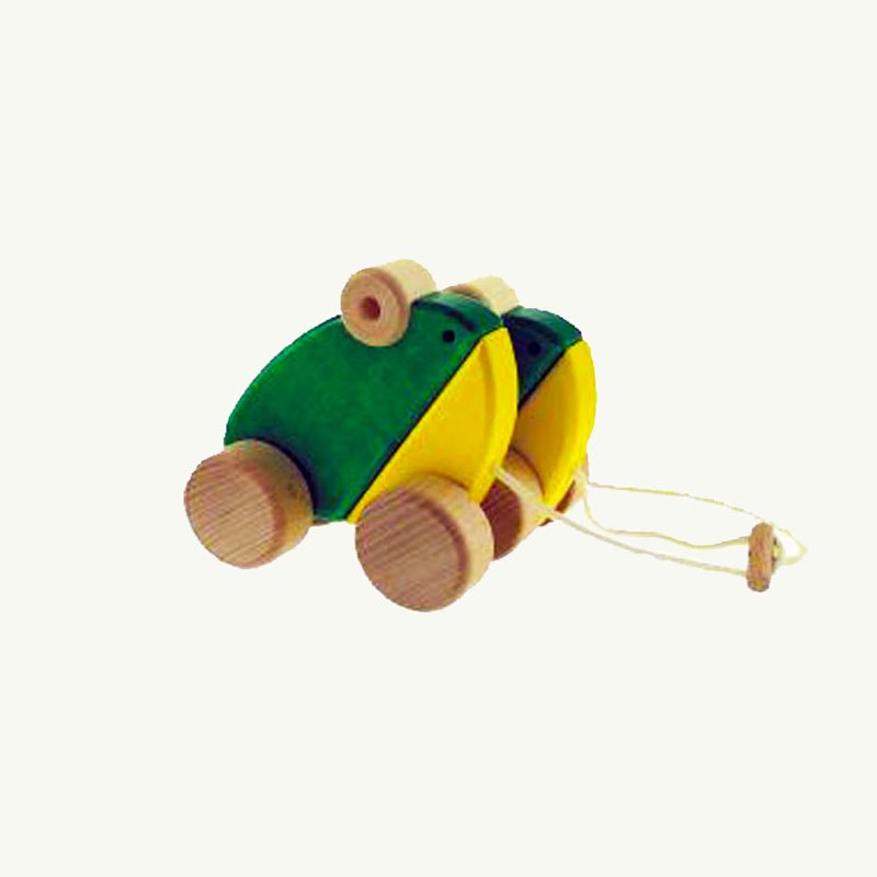 Bajo Poland Wood Frog Pull Toy