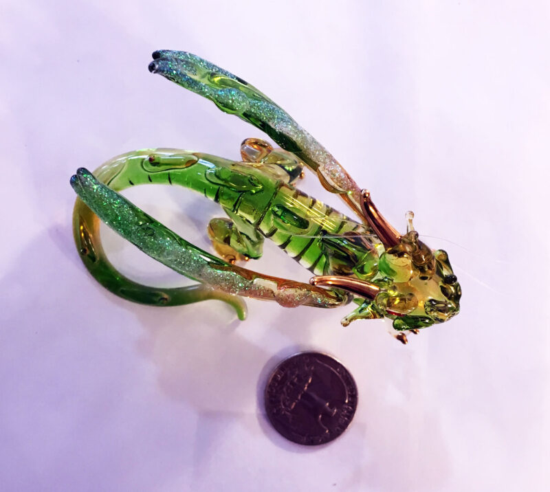 glass dragon ornament