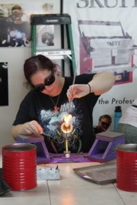 amy byrd marble artist at work