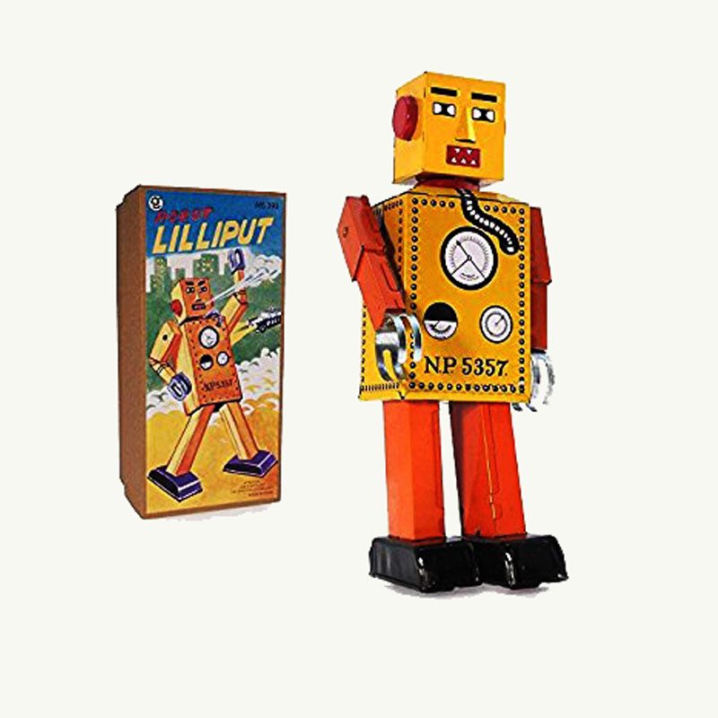 Robot Lilliput NP5357 Windup Tin n