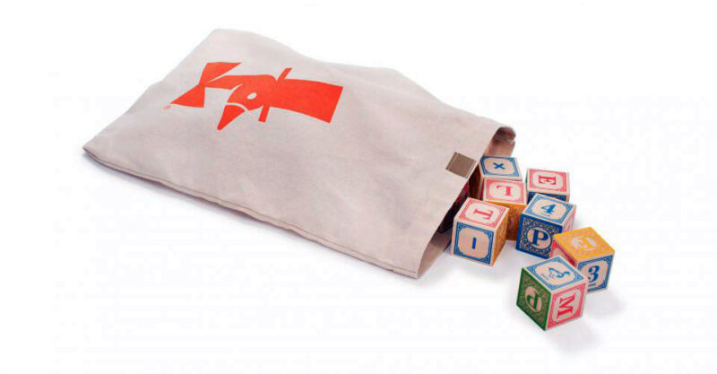 ABC Wood blocks in bag