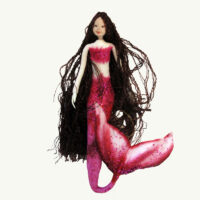 Pink Mermaid Doll Ornament
