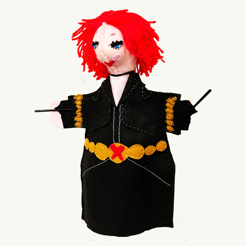 hand puppet Black Widow