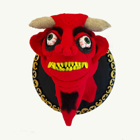 Red Demon II by Textile Artist Terri Rehg