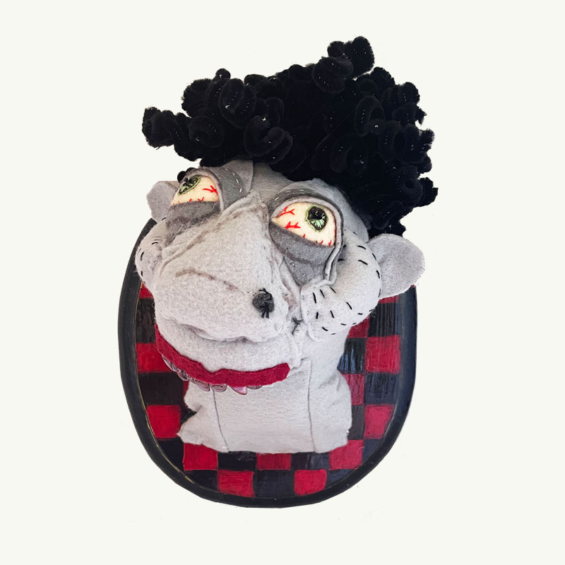 textile monster Bongo by Terri Rehg