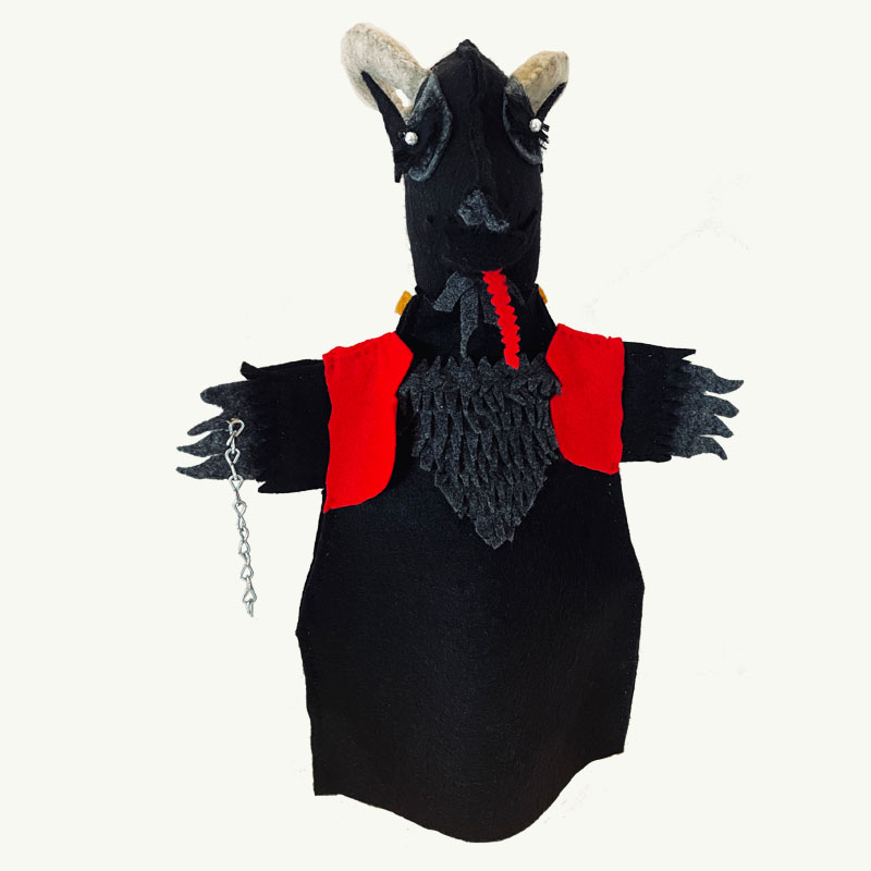 Krampus Wine Cover and Puppet