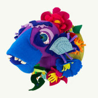 soft sculpture monster by Terri Rehg Fauna